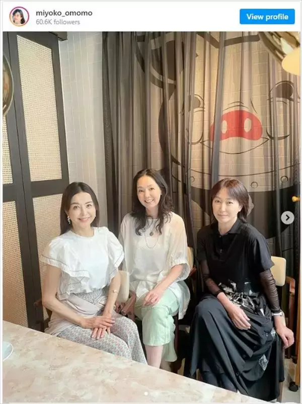 大桃美代子、とよた真帆・高島礼子と“50代女優”ランチ会に反響「素晴らしい3ショット」
