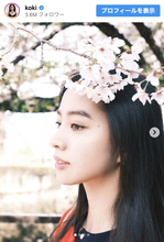 Koki，この一瞬が美しすぎる　桜とともに切り取った“奇跡の横顔”