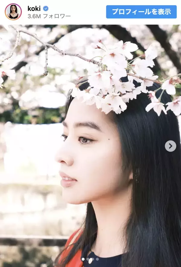 Koki，この一瞬が美しすぎる　桜とともに切り取った“奇跡の横顔”