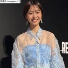 元フジアナ・渡邊渚、シースルー衣装姿で美スタイル全開！　眩しい笑顔でも魅了