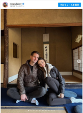 ミランダ・カーが来日！　京都のお茶室で夫とほっこり2ショット公開