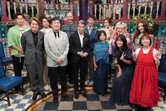 舘ひろし『さんま御殿!!』初登場　“誰よりも愛してる男”舘との腕組みツーショットに王林が歓喜