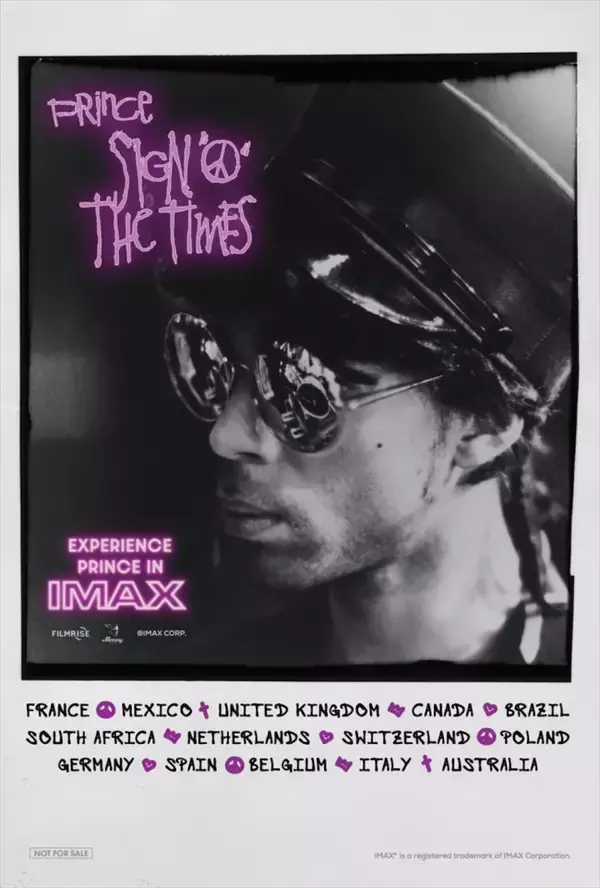 伝説的ライブをIMAXで！　『プリンス：サイン・オブ・ザ・タイムズ』日本限定の入場者特典配布　本編歌唱シーンも解禁