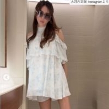 54歳美魔女モデル・大河内志保、ミニ丈姿が「スタイル抜群」　元夫は新庄剛志