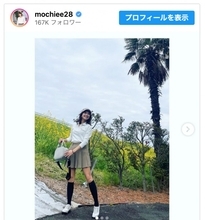 望月理恵、ミニスカ＆ハイソックスのゴルフコーデに反響「スタイル抜群ですね！」