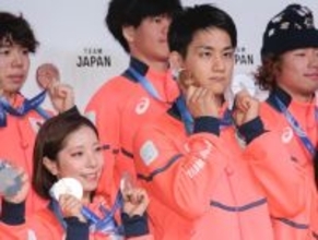 “りくりゅう”三浦璃来＆木原龍一「しばらくは好きなものを食べたい」　激闘終えメダリストたちが帰国