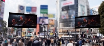 渋谷の街を飛び回る「スパイダーマン」が登場！　ARで映画の世界を体験