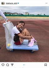 稲村亜美、泥だらけの体操着ショットに反響「ナイスヘッスラ」　陸上・桐生祥秀選手もツッコミ