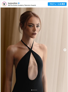 エマ・ストーン、ルイ・ヴィトンの美麗ドレス姿に反響
