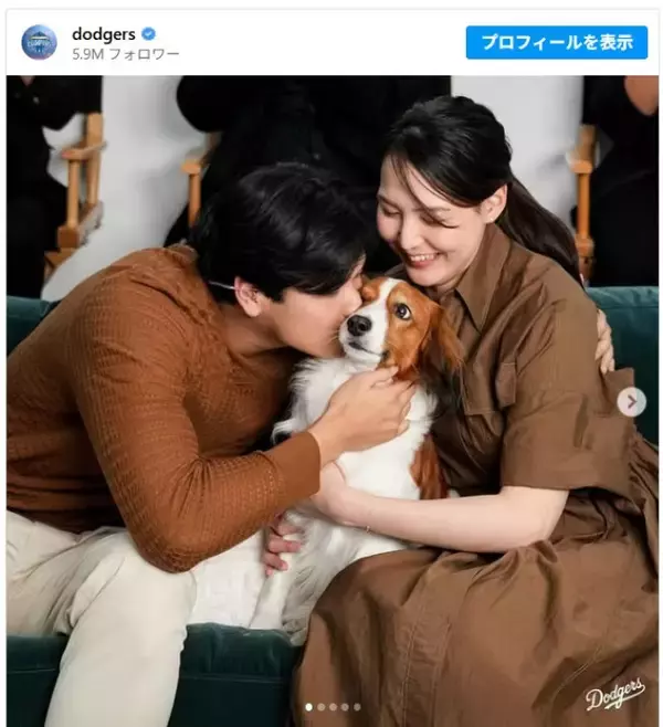 真美子夫人も！　ドジャースWS連覇に歓喜　選手たちの家族ショットが素敵