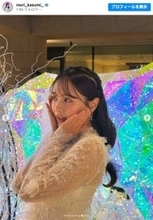 森香澄、純白ドレス姿に絶賛の声「お姫様」「めっちゃ綺麗」