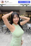 「“ベイスターズ大好き”グラビア美女24歳、ノースリーブ“ワキ見せ”ショットに反響「かわいい」」の画像1