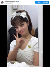 橋本環奈、リボン姿のヘアスタイルに反響「昭和アイドルみたい」「可愛すぎる」