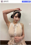 「現役女子大生グラドル、ノースリーブから“ワキ見せ”ショットに反響」の画像1