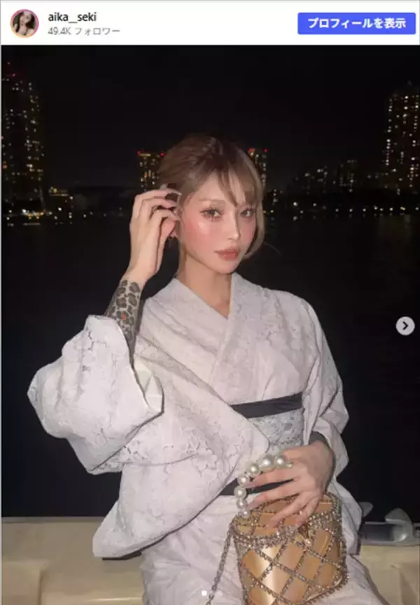 摂食障害＆デートDV被害告白した美女、すそからタトゥーちらり　粋な浴衣姿に反響