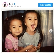 Koki, 「自慢のお姉ちゃん」Cocomiの誕生日祝福　幼少期の2ショットを公開