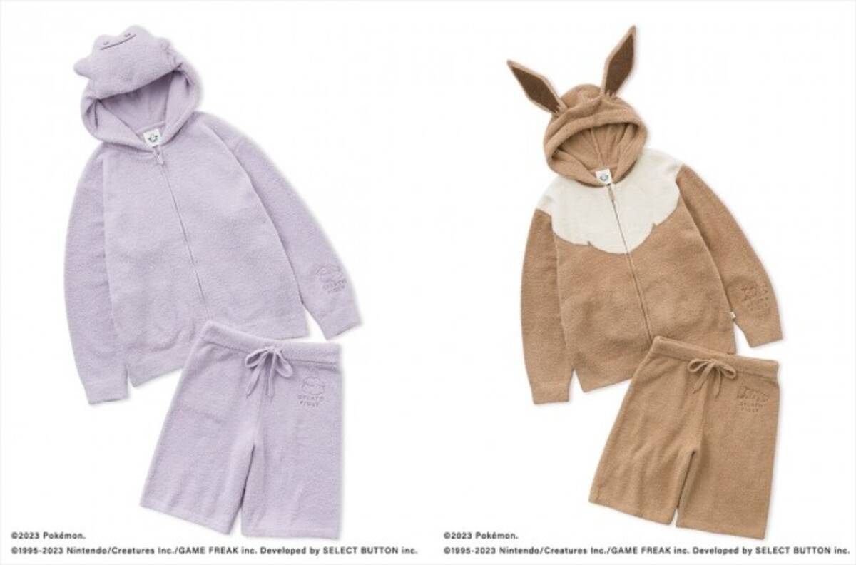 ポケモンスリープ】イーブイ 接触冷感プリントTシャツ＆ショートパンツ 