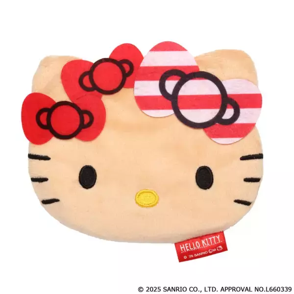 “日焼けキティ”のポーチコレクションがカプセルトイに登場！　顔型デザインなど全5種