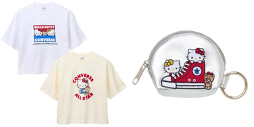 ハローキティ×「コンバース」がコラボ！　PLAZA限定“Tシャツ”や“トート”など展開