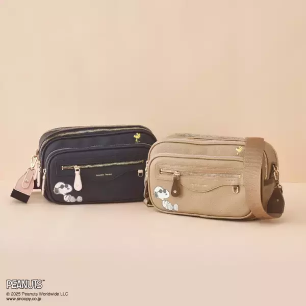 『PEANUTS』×「サマンサタバサ」がコラボ！　スヌーピーとお花モチーフを描いたバッグなど展開