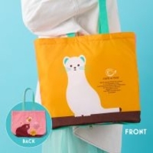 「カフェ・ド・クリエ」初のオリジナルエコバッグ登場！　折りたたんで持ち運べるアニマルデザイン2種