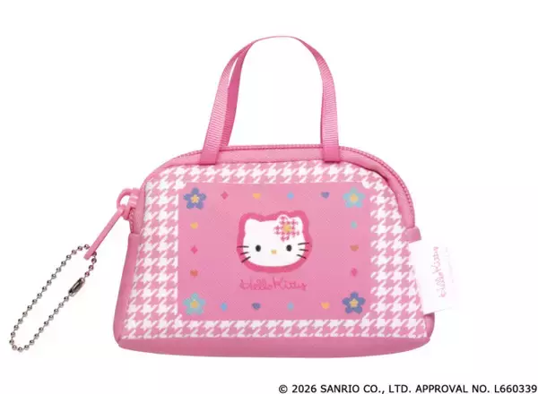 サンリオ、“カオハナデザイン”のミニバッグがカプセルトイに登場へ！　千鳥格子＆花柄のエモかわいいデザイン