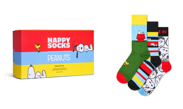 『PEANUTS』の鮮やかな靴下が登場へ！　踊るスヌーピーなどポップなデザイン