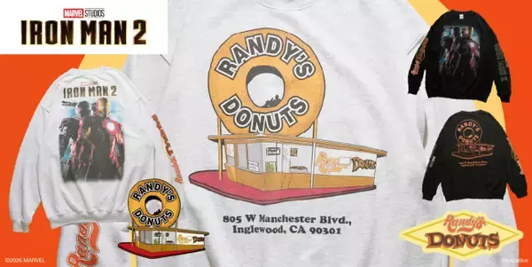 『アイアンマン2』×「ランディーズドーナツ」　名シーンデザインしたアパレルアイテム登場
