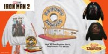 『アイアンマン2』×「ランディーズドーナツ」　名シーンデザインしたアパレルアイテム登場