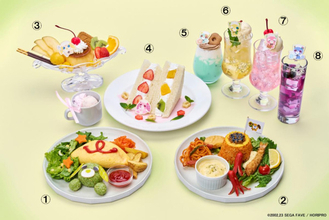 『お茶犬』コラボカフェが東京＆大阪にオープン！　“リョク”をイメージしたオムライスなど登場