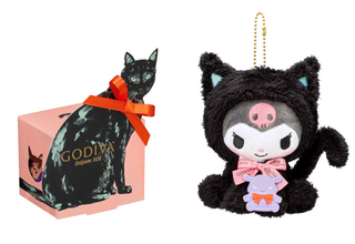 「ゴディバ」に“クロミのぬいぐるみ”付きハロウィンコレクション登場！　黒ネコ姿の限定デザイン