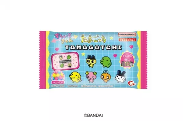 ローソンで『たまごっち』すらいどきゃん先行発売！　ドットデザインのファンシーなラムネ缶10種