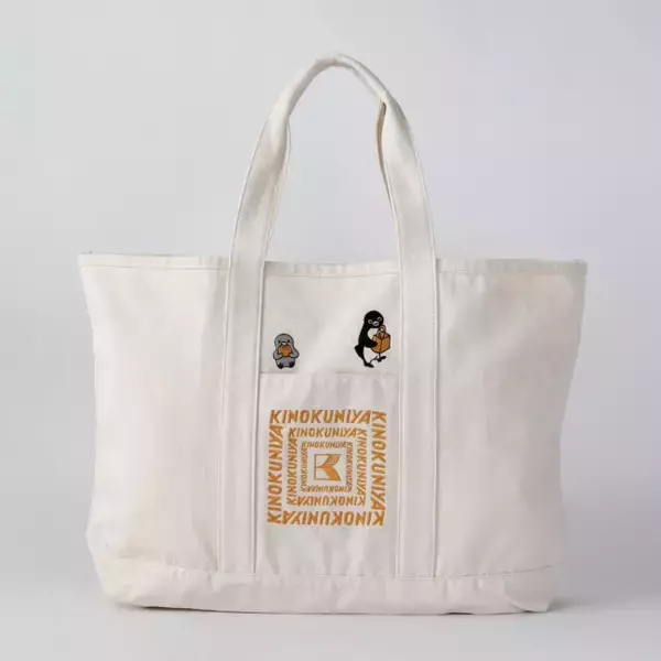 Suicaのペンギン×「紀ノ国屋」コラボに新作！　刺しゅうデザインが目を引く“ビッグトート”3種登場