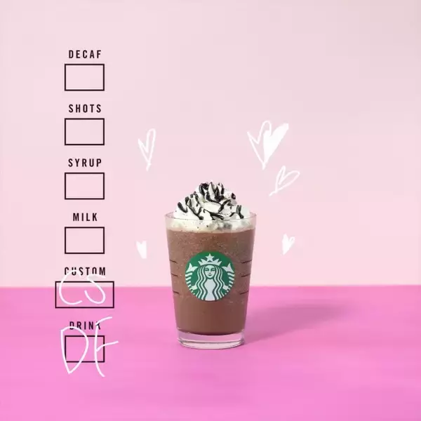 スタバに“バレンタイン限定カスタマイズ”登場！　いつもの一杯で“盛りチョコ”体験が楽しめる