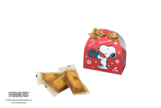 “スヌーピー”のお菓子缶が登場！　『PEANUTS』＆世界一のフィナンシェによるクリスマス限定コラボ