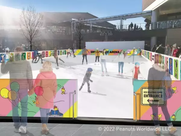 「ピーナッツ」とコラボしたアイススケートリンク、グランベリーパークに今年も登場！　12．10オープン