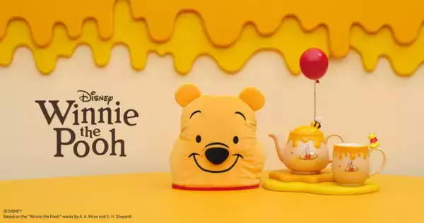『くまのプーさん』×「Afternoon Tea LIVING」がコラボ！　ポーチ付きバッグなど全41種類発売へ
