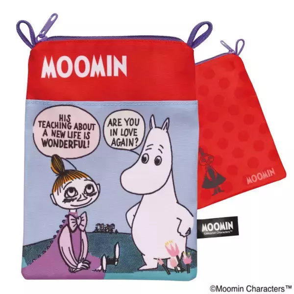 ムーミン「サコッシュにもなるポーチ」がカプセルトイに登場！　コミックスのアートをデザインした全6種