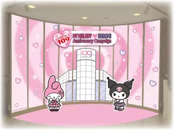 マイメロディ＆クロミが平成ギャルに！　SHIBUYA109で“体験型ポップアップ”開催