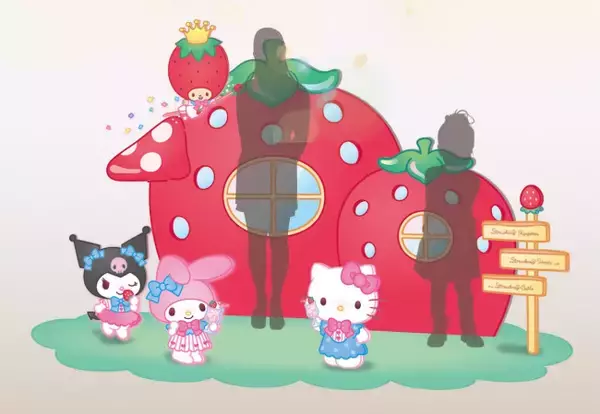 お台場に“いちごスイーツ”が集結！　サンリオ「いちごのお家」も展開中