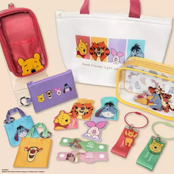 「キャンドゥ」に『くまのプーさん』グッズ登場！　カラフルな保冷バッグなど全37品番発売