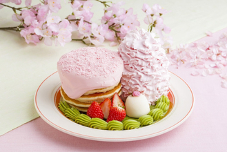 Eggs ’n Things「桜ブロッサムパンケーキ」発売！　甘酸っぱい苺や抹茶クリームで味変も可能