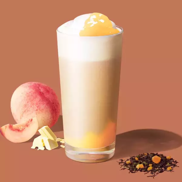 ティー特化「スタバ」冬の新作第2弾は明日から！ “ジョイフルメドレー×ホワイトピーチ”のとろっとした食感