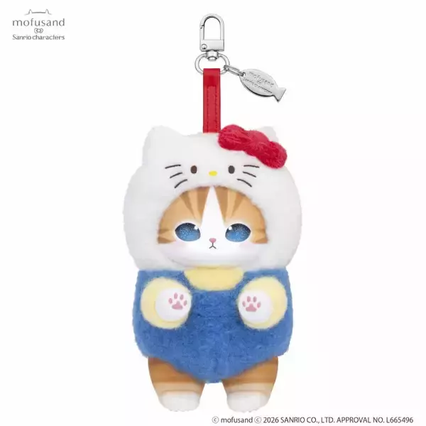 『mofusand』のにゃんこが“サンリオキャラクターズ”に変身！　新作「アクセサリーぬいぐるみ」登場へ