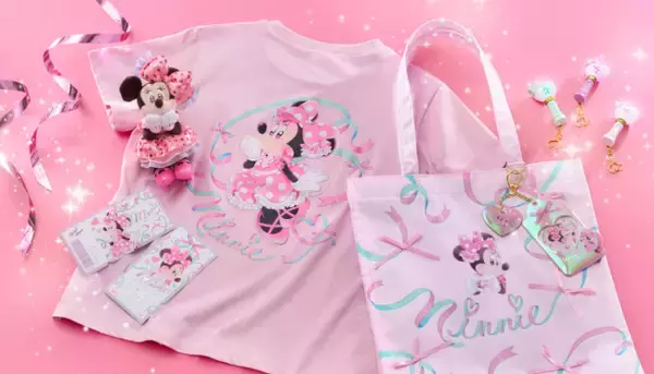 “アイドル姿のミニー”の描き起こしアートをデザイン！　「ミニーマウスの日」新コレクション登場へ＜ディズニーストア＞