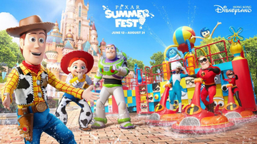 香港ディズニー「ピクサー・サマー・フェス」初開催へ！　夏限定の新ナイトショーやグッズを展開