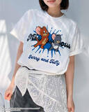 「『トムとジェリー』×「AS KNOW AS」がコラボ！　キーホルダー付き“刺しゅうTシャツ”を展開」の画像1