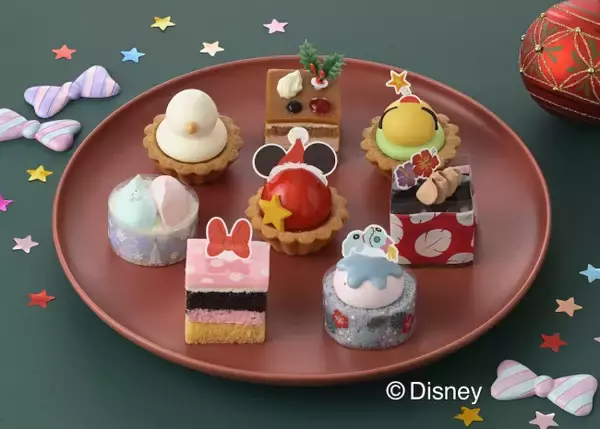 “ディズニーキャラ”がプチケーキに！ 「銀座コージーコーナー」クリスマス限定コレクション登場
