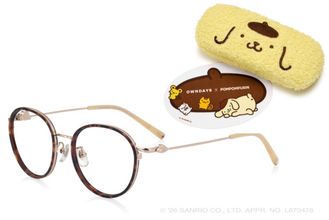 ポムポムプリン×「オンデーズ」コラボ第2弾！　マフィンと一緒の“甘かわいいアイウェア”など発売