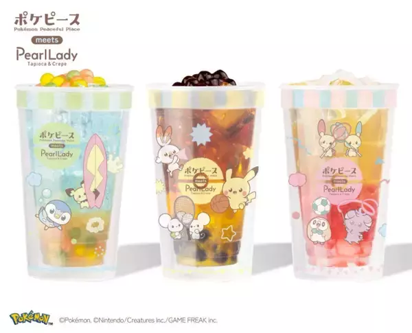 「パールレディ」×『ポケピース』がコラボ！　スポーツがテーマの“ステッカー付きドリンク”登場